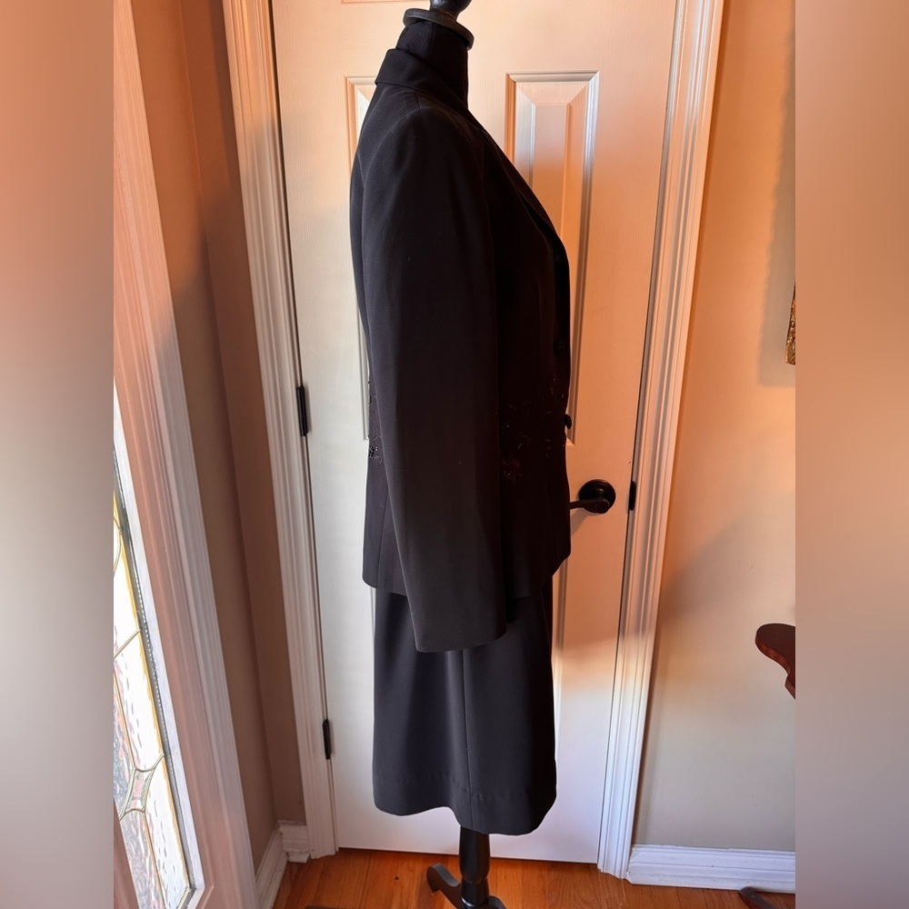Nipon Boutique Stunning Black Embroidered Suit - Picture 3 of 14